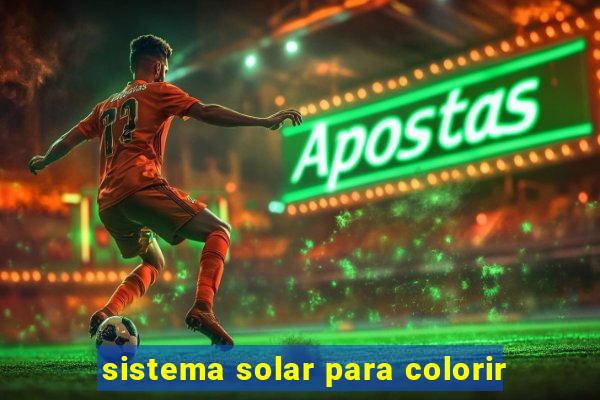 sistema solar para colorir